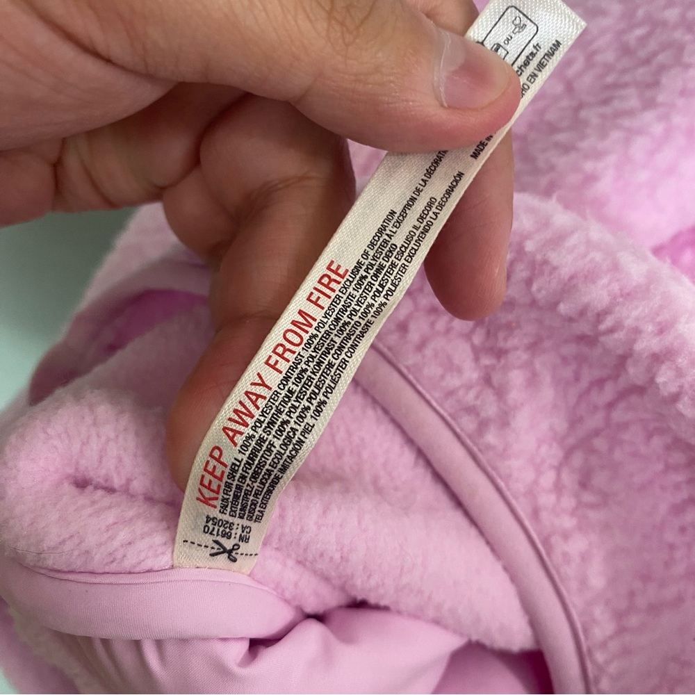 Free People Hit The Slopes Fleece Jacket Powder‎ Pink XL FLAWED FLAWED - Picture 9 of 10